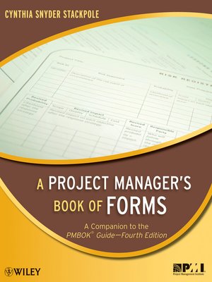cover image of A Project Manager's Book of Forms